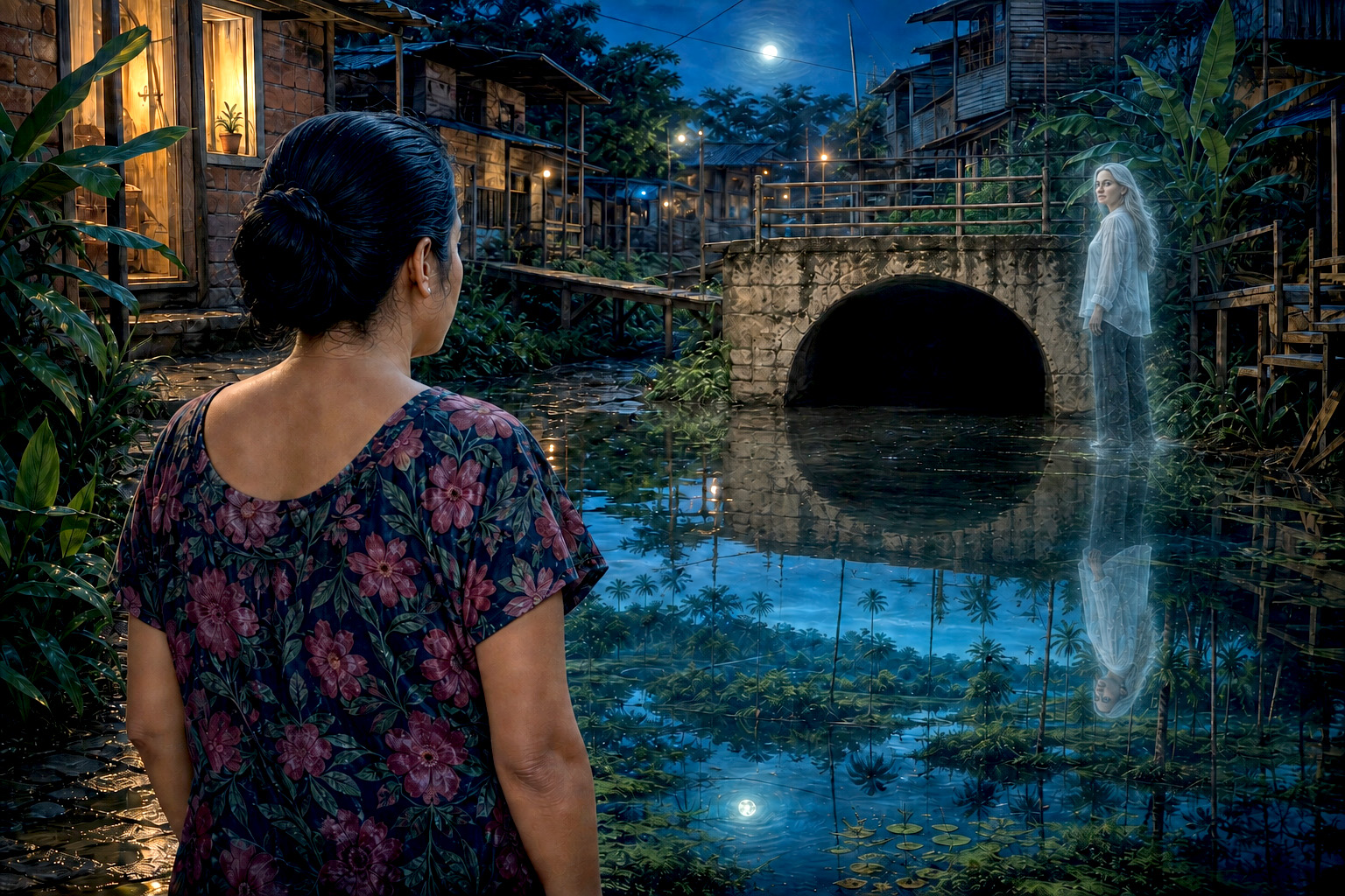 La noche en que la madre apareció junto al alcantarillado